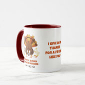 TURDUCKEN BESSSENERT Fun Freundes-Dankfest Tasse (Vorderseite Links)