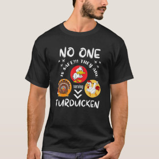 TURDUCKEN ERNTEDANK T-SHIRT CHRISTMAS FARM TIER T