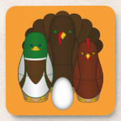 Turducken Getränkeuntersetzer (Vorderseite)