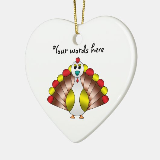 Turducken Keramik Ornament (Links)