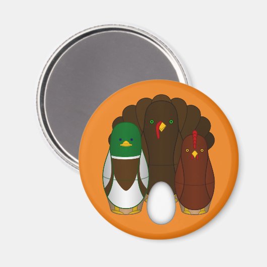 Turducken Magnet (Vorderseite/Rückseite)