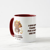 TURDUCKEN OBSESSED Funny Thanksgiving Tasse (Vorderseite Links)