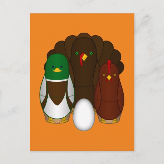 Turducken Postkarte (Vorderseite)