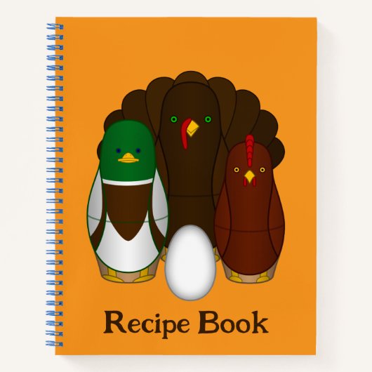 Turducken - Rezept Notizblock (Vorderseite)