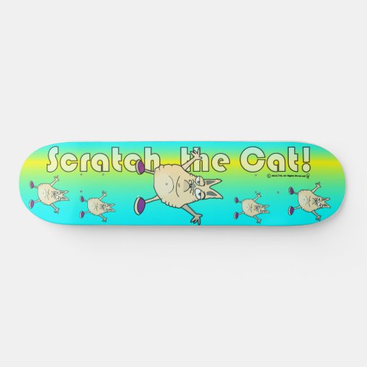 Turdy Boy - Scratch the Cat (V1) - Skateboard (Horizontal)