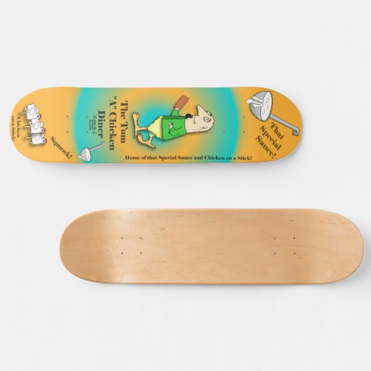 Turdy Boy-The Tom"A"Chicken Diner(V1) - Skateboard (Horizontal)