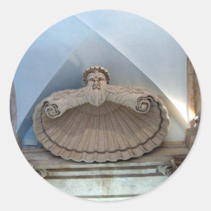 Türe des Kapitolinischen Museums Runder Aufkleber