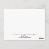 Türe des tibetischen Klosters farbenfroh deorativ Postkarte (Rückseite)