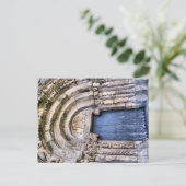 Türe einer Kirche (Bravaes) aus dem 11. Jahrhunder Postkarte (Stehend Vorderseite)