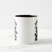 Türe zu! Tasse – Schwarz-weiß Spukhaus (Mittel)