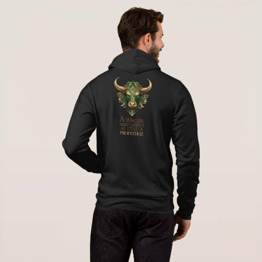 Türelem | Motiváció | Bull Market Hoodie (Schwarz voll)