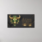 Türelem | Motiváció | Bull Market Leinwanddruck (Vorderseite)