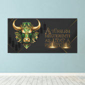 Türelem | Motiváció | Bull Market Leinwanddruck (Insitu (Holzboden))