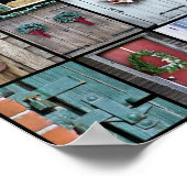 Türen Collage 28 x 20 Poster (Ecke)