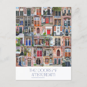 Türen der Amsterdamer Postkarte