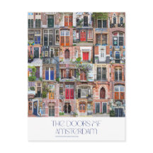 Türen der Amsterdamer Postkarte