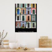 Türen des alten San Juan Poster (Küche)