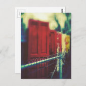 Türen des Datenschutzzauns Postkarte (Vorne/Hinten)