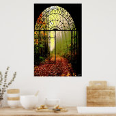 Türen des Herbstes Poster (Küche)