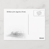 Türen des historischen St. Augustine, Florida Postkarte (Rückseite)