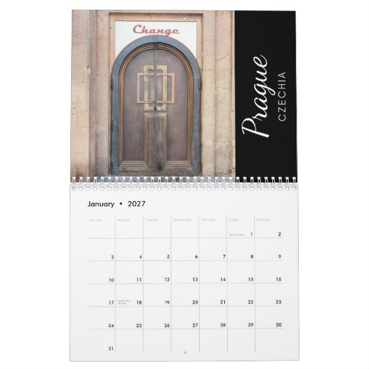 Türen Europas 2026 Kalender (Jan 2027)
