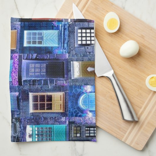 Türen Geschirrtuch (Viertel Falte)