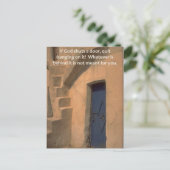 Türen schließen postkarte (Stehend Vorderseite)