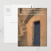 Türen schließen postkarte (Vorne/Hinten)