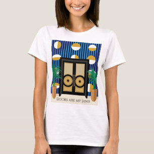Türen sind mein Ding Color Block Art Deco T-Shir T-Shirt