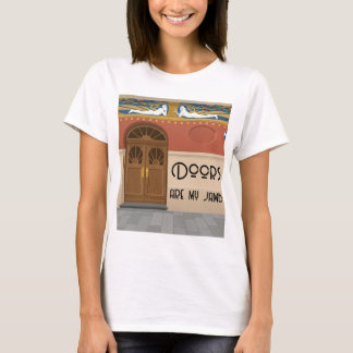 Türen sind mein Ding | Farbblock Art Nouveau T-Shirt