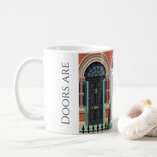 Türen sind mein Ding | Farbblock in Irland Kaffeetasse