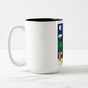 Türen sind meine Leidenschaft Color Block Art De Zweifarbige Tasse