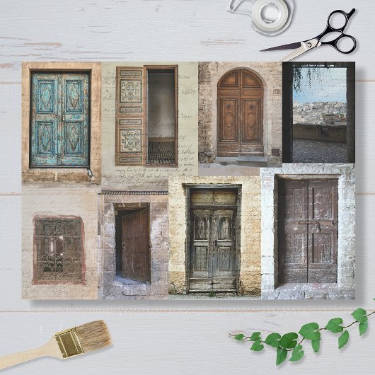 Türen und Fenster Seidenpapier