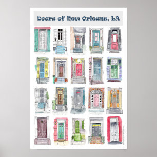 Türen von New Orleans Poster