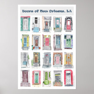 Türen von New Orleans Poster
