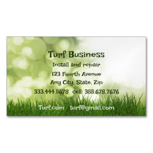 Turf Lawn Sod Farm Business Card Magnetische Visitenkarte