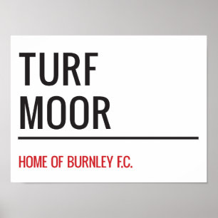 Turf Moor Street Poster