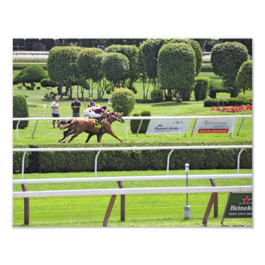 Turf Racing in Saratoga Fotodruck (Vorne)