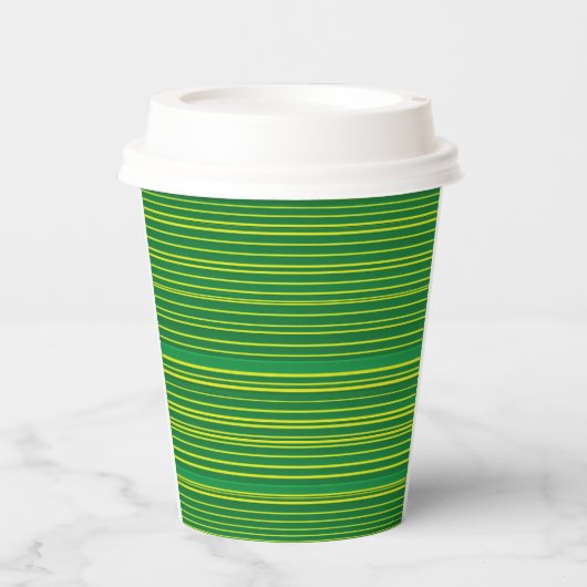 Turf Stripe Paper Cup - Schüren Sie Ihre Hektik Pappbecher (Vorderseite)