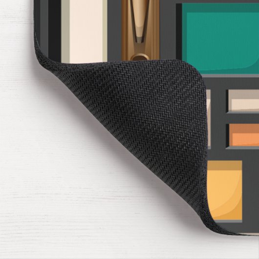 Türfarbglas Mousepad (Ecke)