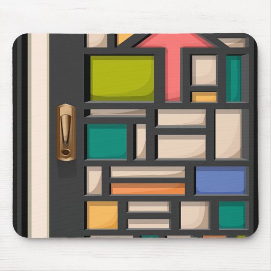 Türfarbglas Mousepad (Vorne)