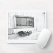 Türfenster/Schwarz-Weiß-Fotografie Mousepad (Mit Mouse)