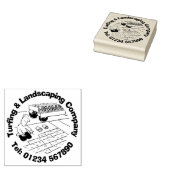 Turfing & Landscaping. Gummistempel (Stempel)