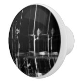 Türgriff, Foto schwarz und weiß Keramikknauf (Rechts)