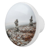 Türgriff, inukshukphoto keramikknauf (Rechts)