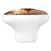 Türgriff Photoahornblatt Keramikknauf (Seitenansicht)