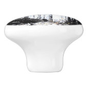 Türgriff, Stadtphoto die Nacht Keramikknauf (Seitenansicht)