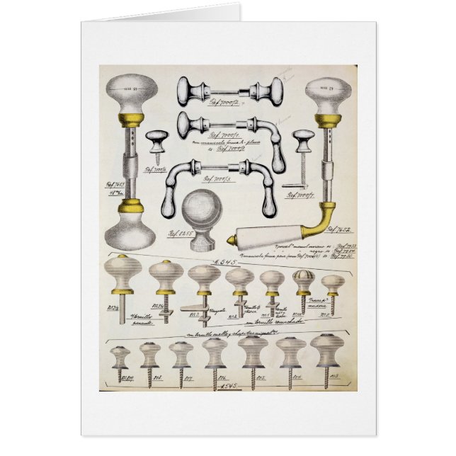 Türgriffe, von einem Geschäftskatalog inländischen (Vorne)