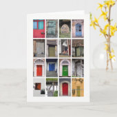 Türgrüßkarte Karte (Gelbe Blume)