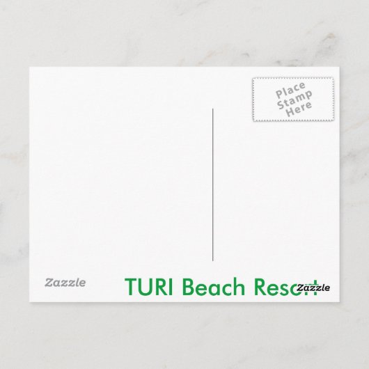 Turi Statue Postkarte (Rückseite)